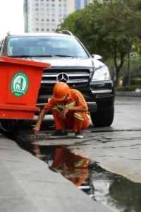 sewer drain cleaning work